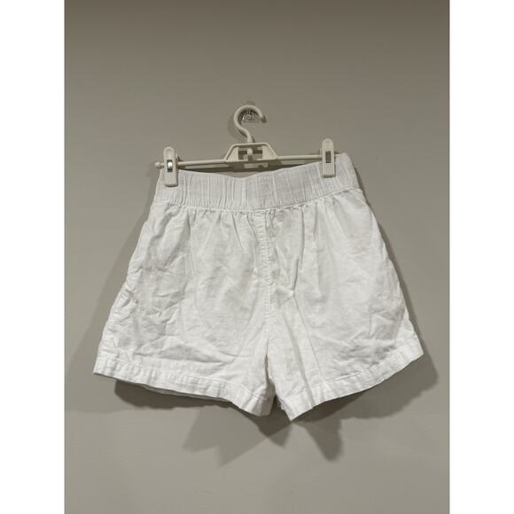 Abercrombie & Fitch Linen Pleated Pull On Shorts Small 2406 - Picture 3 of 10
